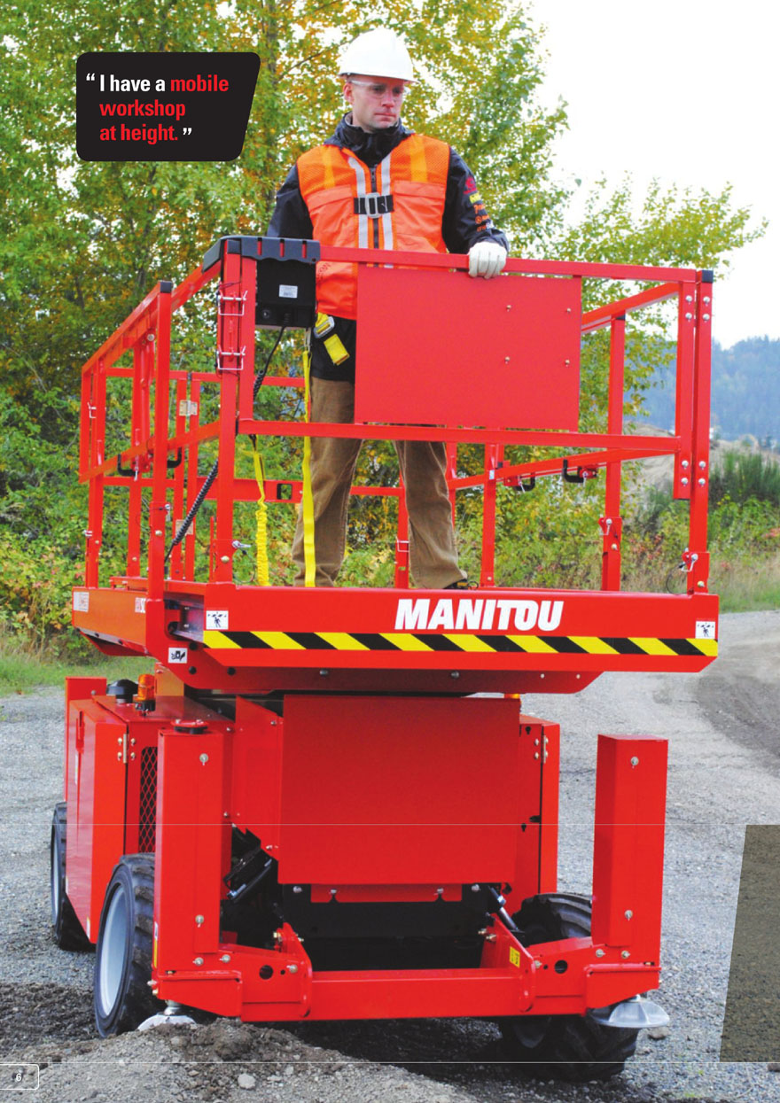 曼尼通Manitou 100SC剪叉式高空作业平台