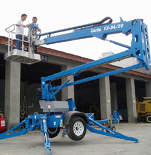 曲臂自行走高空作业车运用案例