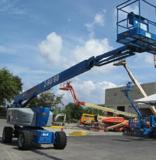 直臂自行走高空作业车运用案例